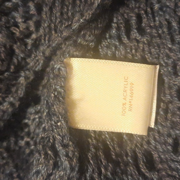 LC Lauren Conrad crocheted cold-shoulder blue sweater size medium - Picture 10 of 12
